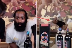 Ο Χάρντεν κάνει κωλοτούμπες από τη χαρά του - Τα νέα του κρασιά πούλησαν 10.000 φιάλες σε 5 δευτερόλεπτα! (vid)