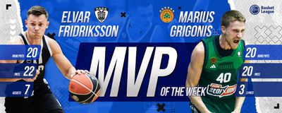 Γκριγκόνις και Φρίντρικσον οι πολυτιμότεροι της αγωνιστικής στην Basket League