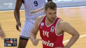 Χωρίς φρένα στην Πυλαία ο Βεζένκοφ - Έκανε ότι ήθελε στην 1η περίοδο κόντρα με 16 πόντους κόντρα στον ΠΑΟΚ (vid)