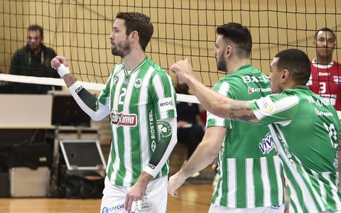 Volley League: Επέστρεψε στις νίκες ο Παναθηναϊκός, 3-0 τον Αριστοτέλη στη Σκύδρα