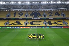 H προπόνηση της ΑΕΚ εν όψει Κραϊόβα