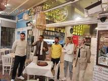 Η ομάδα βόλεϊ γυναικών της ΑΕΚ έκοψε την πρωτοχρονιάτικη πίτα της