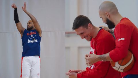 Ανεβάζει στροφές εν όψει του ημιτελικού με Μαρούσι Chery ο Ολυμπιακός (vid)