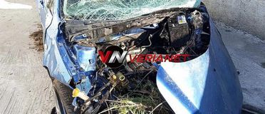 Ποδοσφαιριστής της Βέροιας ενεπλάκη σε τροχαίο δυστύχημα (gallery)