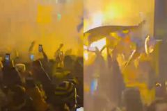 Υποδοχή ηρώων για τους παίκτες της Φενέρμπαχτσε μετά τα σοβαρά επεισόδια στην Τραπεζούντα (vid)