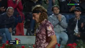 Εκρηκτικό forehand του Τσιτσιπά σε ράλι με τον Τσόριτς