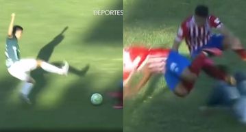 Τρελός αμυντικός υψώθηκε στον αέρα και «καθάρισε» δύο αμυντικούς με ένα τάκλιν (vid)