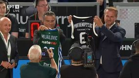 Παναθηναϊκός - Παρτίζαν: Η αγκαλιά Παρθενόπουλου-Μιχαΐλοβιτς (vid)