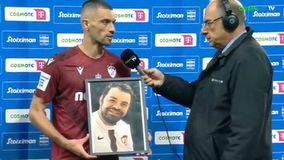 Η συγκλονιστική αφιέρωση του Παπαγεωργίου στον εκλιπόντα φίλο της ΑΕΛ Novibet (vid)