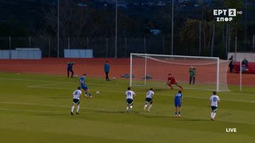 Το 3-0 της Εθνικής Ελπίδων από τον Τζίμα με εκτέλεση πέναλτι α λα Πανένκα