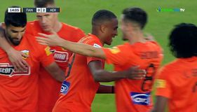 Γκολάρα του Ελίασον για το 2-0 της ΑΕΚ στο Αγρίνιο