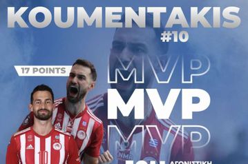 Ο Ραφαήλ Κουμεντάκης MVP της δέκατης αγωνιστικής της Volley League