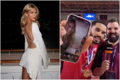 Ποια είναι η Νικόλ, η εντυπωσιακή σύντροφός του Μήτρου-Λονγκ που την έδειξε στην κάμερα του Sportal (vid)