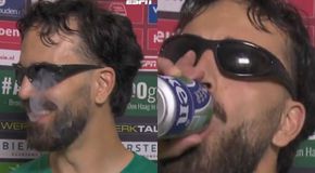 Απίστευτη συνέντευξη στην Ολλανδία: Παίκτης εμφανίστηκε με πούρο, γυαλιά ηλίου και μπύρα! (vid)