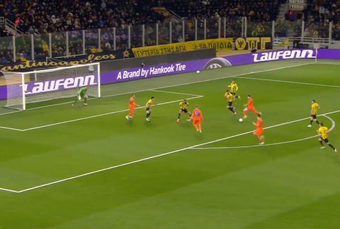 Το γκολ που δέχθηκε η ΑΕΚ από την Τσέλιε