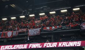 Ερυθρόλευκη... τρέλα στη «Zalgirio Arena» με «είσαι στο μυαλό» (vid)