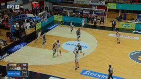 Το τρίποντο με το οποίο ο Προμηθέας ξεπέρασε τους 60 πόντους στο πρώτο ημίχρονο (vid)