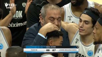 Ένα μεγάλο πάρτι στην PAOK Sports Arena: Συγκινημένος ο Θ. Χατζόπουλος και πανηγυρισμοί των παικτών του ΠΑΟΚ με τον Γιαννάκη!