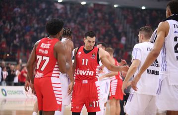 Tα highlights από τη σπουδαία νίκη του Ολυμπιακού στο ΣΕΦ επί της Ρεάλ Μαδρίτης