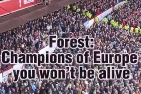 Επικό τρολάρισμα των οπαδών της Νότιγχαμ προς τους οπαδούς της Σίτι: «Πρωταθλητές Ευρώπης, δεν θα το τραγουδήσετε ποτέ» (vid)