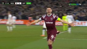 Τρομερή κούρσα ο Ράις πίσω από το κέντρο, πάρτι της Γουέστ Χαμ και 4-1 κόντρα στη Γάνδη