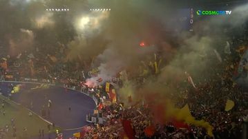 Μαγική ατμόσφαιρα στο Ολίμπικο από τους οπαδούς της Ρόμα (vid)