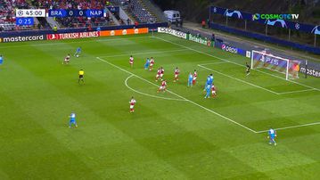 Η Νάπολι χτύπησε στο φινάλε του πρώτου ημιχρόνου κι έκανε το 1-0 με τον Ντι Λορέντσο κόντρα στη Μπράγκα (vid)