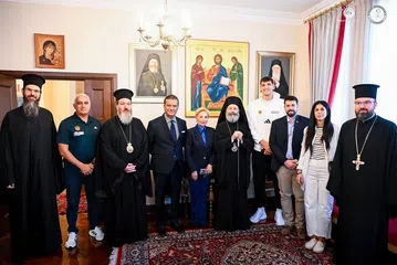 Επίσκεψη του Παναθηναϊκού AKTOR στην Ελληνορθόδοξη Αρχιεπισκοπή Αυστραλίας (pics)