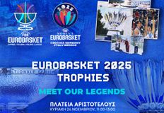Μπασκετική γιορτή στη Θεσσαλονίκη με τα τρόπαια του Eurobasket και θρύλους