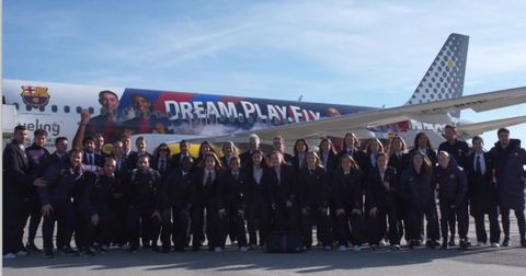 Η ομάδα γυναικών της Μπαρτσελόνα απέκτησε δικό της αεροπλάνο!