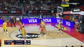Ολυμπιακός - Άλμπα Βερολίνου: To airball του Παπανικολάου σε βολή