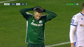 Κοντά στο γκολ ο Παναθηναϊκός, αστόχησε ο Κώτσιρας από πλεονεκτική θέση