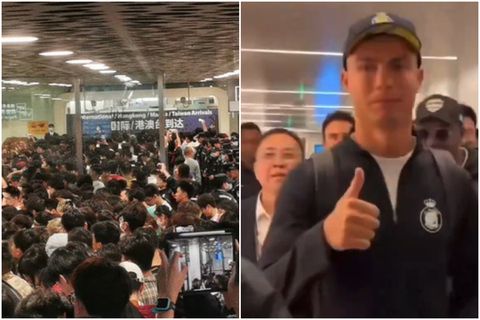 Πανζουρλισμός στην Κίνα για να υποδεχθούν τον Κριστιάνο: Χιλιάδες θαυμαστές κατασκήνωσαν στο αεροδρόμιο από το προηγούμενο βράδυ (vids)