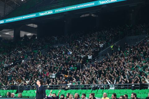 Οι φίλοι του Παναθηναϊκού δίπλα στο μπάσκετ γυναικών - Πάνω από 5 χιλιάδες στο «T-Center» (vid)