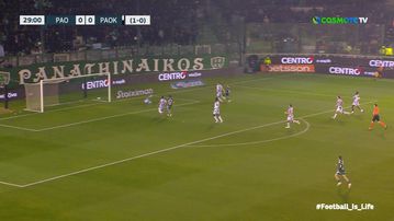 Παναθηναϊκός - ΠΑΟΚ: Εκτεθειμένος ο Παλάσιος αστόχησε στο πλασέ από διαγώνια θέση