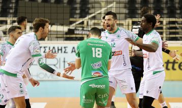 Τρομερός Παναθηναϊκός, 3-1 τον ΠΑΟΚ στη Θεσσαλονίκη και προκρίθηκε στους τελικούς της Volley League