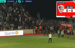 Σοβαρά επεισόδια και διακοπή στο Αζαξιό - Μπορντό - Μάχες μεταξύ των οπαδών (vid)