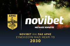 Novibet και ΠΑΕ Άρης συνεχίζουν μαζί μέχρι το 2030