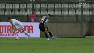 Το δοκάρι του Ιβανούσετς στο Ριέκα - ΠΑΟΚ