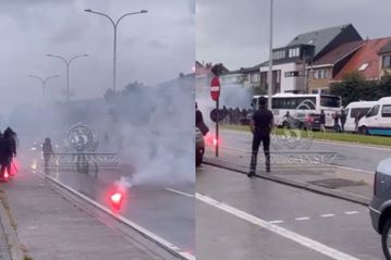 Ένταση στο Γκενκ-Φιορεντίνα: Βέλγοι οπαδοί πετούσαν αντικείμενα στο πούλμαν των Ιταλών (vids)