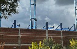 Ξεκίνησε η τοποθέτηση του στεγάστρου στη μικρή εξέδρα του γηπέδου του Παναιτωλικού (pics)