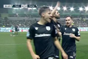 Ο Κωνσταντέλιας σοκάρει τη Λεωφόρο και κάνει το 3-0 για τον ΠΑΟΚ