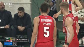 Παναθηναϊκός - Ολυμπιακός: Δέχθηκε τεχνική ποινή ο Λαρεντζάκης