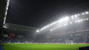 Καταρρακτώδης βροχή στην προπόνηση του Ολυμπιακού