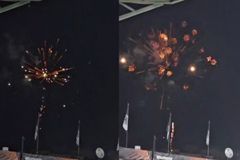 Τα πυροτεχνήματα των οπαδών του ΠΑΟΚ έξω από το γήπεδο στο ματς με την Μπέτις (vid)