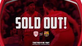 Euroleague: Sold out η αναμέτρηση του Ολυμπιακού με την Μπαρτσελόνα - «Mέχρι τέλους με τον κόσμος μας», λέει ο Λεπενιώτης