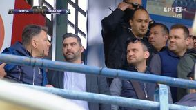 Ένταση με τον Αλέξη Κούγια στις εξέδρες στο Βέροια - Ηρακλής (vid)