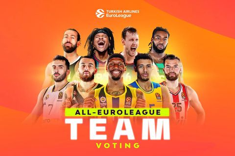 Η Euroleague άνοιξε την πλατφόρμα ψηφοφορίας για τους κορυφαίους της σεζόν