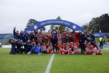 Στην κορυφή της Ευρώπης ο Ολυμπιακός: Η Κ19 διέσυρε τη Μίλαν σε έξι λεπτά και σήκωσε το UEFA Youth League!