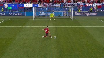 Ο Μικαουτάτζε από τα έντεκα βήματα άνοιξε το σκορ για τη Γεωργία κόντρα στη ροή του αγώνα